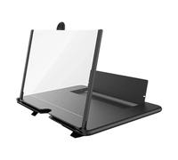 Lente di ingrandimento per schermo del telefono, amplificatore per proiettore mobile 3D HD, supporto pieghevole per film, video, giochi, tutti gli smartphone, allevia l'affaticamento degli occhi
