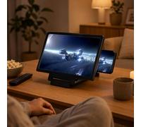 Lente di ingrandimento per schermo del telefono da 12 pollici, amplificatore 3D HD per ridurre l'affaticamento degli occhi per film e video, supporto pieghevole per telefono, espansore, regalo per