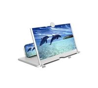 Lente di ingrandimento per telefono cellulare da 40,6 cm, 3D HD, schermo proiettore per film, video, supporto pieghevole per telefono con amplificatore per schermo, supporta tutti gli smartphone