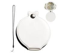 Lente di ingrandimento portatile in vetro | Lente di lettura 3X trasparente con tracolla per bambini anziani osservazione della natura lezioni a casa