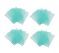 Lente di ricambio in plastica trasparente per maschera da saldatura | Protezione trasparente per la privacy, confezione da 20, su misura 114 x 133 mm, facile da cambiare, protegge la lente