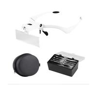 Lente d'ingrandimento 1.0/1.5/2.0/2.5/3.5X for la riparazione degli occhi con 2 luci a LED ottica Fascia for testa Lenti(Magnifier with Bag 2)
