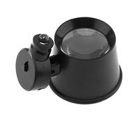 Lente d'ingrandimento 10X in vetro da gioielliere, lente d'ingrandimento nera, facile da trasportare