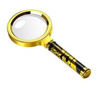 Lente d'ingrandimento 10X palmare lente d'ingrandimento da lettura 60 mm lente d'ingrandimento in vetro reale per bambini e anziani lettura hobby e scienza