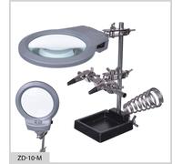 LENTE D'INGRANDIMENTO 2X TAVOLO ZD-0M LED 90MM BRICOLAGE SALDATURA BRACCI