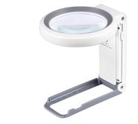 Lente d'ingrandimento 30X 10X con luce e lente portatile pieghevole 18 LED illuminati for la lettura