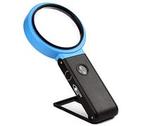 Lente d'ingrandimento 30X con luci LED, lente d'ingrandimento 40x con supporto per ipovisione anziani, monete, lettura gioielli