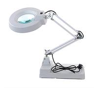 Lente d'ingrandimento 3X/5X/8X/10X, grande lente d'ingrandimento illuminata a LED con supporto, design pieghevole con lampada a LED, ottima lente di ingrandimento con luce per lettura, artigianato