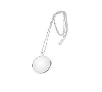 Lente D'ingrandimento 5X Collana,Lente D'ingrandimento Collana,Collana Del Pendente Lente D'ingrandimento,5X Collana Con Lente Monocolo,Catenina Gioiello Con Ciondolo a Lente D'ingrandimento(Argento)