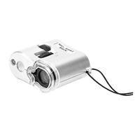 Lente D'ingrandimento 60x, Mini Microscopio Tascabile Lente D'ingrandimento a LED Rilevatore di Contraffazioni per Gioielli Diamanti Gemme e Monete