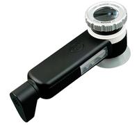 Lente d'ingrandimento 60X ricaricabile con USB con luci a LED doppie per gioielli, francobolli, antiquariato e test di giada