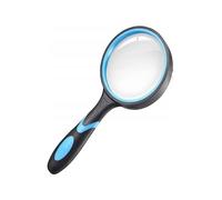 Lente d'ingrandimento 75 mm 4x nero, antiurto, impugnatura antiscivolo