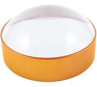 Lente d'ingrandimento a cupola, 4 pezzi, con bordo in metallo, lente d'ingrandimento, lente d'ingrandimento per lettura rotonda