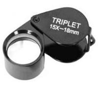 Lente d'ingrandimento a impatto Tripletta 15x18mm