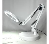 Lente d'ingrandimento a LED facile da usare per una comoda regolazione della luce e funzioni di protezione degli occhi (bianco B)