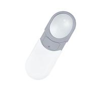 Lente d'ingrandimento asferica scorrevole illuminata a LED tascabile in vetro per gioielli 10X lente d'ingrandimento per lettura ravvicinata lavoro