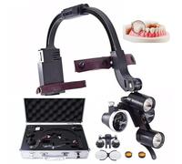 Lente D'Ingrandimento Chirurgica Dentale 2,5X/3,5X, Lampada Frontale Binoculare Chirurgica, Lente D'Ingrandimento Dentale Per Dentisti E Attrezzature Da Laboratorio Chirurgico,3.5X