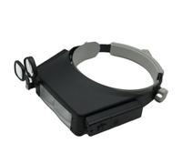 Lente d'ingrandimento con 2 LED professionali per gioiellieri, con staffa e fasce per capelli per lavori ravvicinati