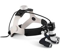 Lente d'ingrandimento con fascia per la testa, portatile, digitale, per chirurgia dentale, binoculare, con fari, medico, con luci a LED da 5 W per stomatologia, ginecologia, cardiologia, chirurgia