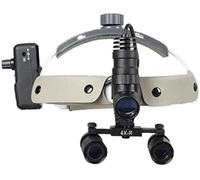 Lente d'ingrandimento con fascia per la testa, portatile, digitale, per chirurgia dentale, binoculare, lenti d'ingrandimento 4X 5X con fari, mediche per stomatologia, ginecologia, cardiologia, neuroc