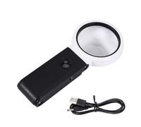 Lente D'Ingrandimento Con Luce E Supporto Maniglie Portatile 6X 25X Regolabile