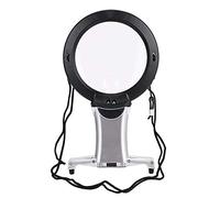 Lente d'Ingrandimento con Luce, eSynic 2 in 1 Lente d'Ingrandimento Gigante a Mani libere con 2 luci LED Integrate per Libri di mappe Lettura di giornali Interesting