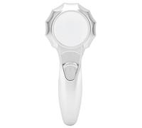 Lente d'ingrandimento con Luce, Lente d'ingrandimento Illuminata Lente d'ingrandimento Portatile Lente d'ingrandimento per Libri con 6 Piccoli LED Osservazione del Pizzo per