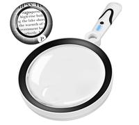 Lente d'ingrandimento con luce portatile, 5 modalità LED, lente d'ingrandimento, ingrandimento 10X/20X/45X per lettura, ispezione, hobby, monete, francobolli, mappe, ispezioni