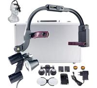 Lente D'Ingrandimento Dentale 2,5X 3,5X, Angolazione Regolabile, Lente D'Ingrandimento Chirurgica Dentale Con Faro Led Da 5 W Per Apparecchiature Di Laboratorio Chirurgico Dentistico,3.5X