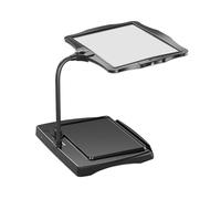 Lente D'ingrandimento Digitale per Ipovedenti Da Tavolo, Display HD, Ausilio Alla Lettura Elettronico, Zoom 4X, Oscuramento a Sfioramento, Design Ricaricabile, per Leggere e Scrivere(Schwarz)