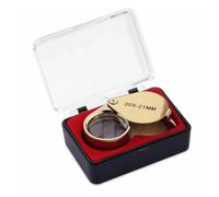 Lente d'ingrandimento for gioielli 10x20x 30x, lente pieghevole tascabile, mini di ingrandimento a forma diamante, tripla, strumento for occhiali da lettura(Gloden 30X)