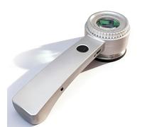 Lente d'ingrandimento for gioiellieri 90X, lente d'ingrandimento for gioielli con luce LED e scala, lente d'ingrandimento portatile ricaricabile, torcia a coda multifunzione, for francobolli, monete