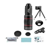 Lente d'ingrandimento Fotografia Obiettivo 18X/28X/36X/64X Teleobiettivo con clip di montaggio Teleobiettivo Telefono per la maggior parte dei telefoni fotocamera del telefono