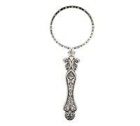 Lente d'ingrandimento in stile retrò con ingrandimento 3X, lente d'ingrandimento in lega, lente d'ingrandimento antica per la lettura, artigianato, gioielli e studio, lente ottica e manico in metallo