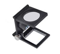 Lente d'Ingrandimento in Tessuto - LED Pieghevole Quadrata 10X - Strumento Ad Alta Definizione per Orologiaio e Gioielliere