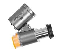 Lente d'ingrandimento, Lente d'ingrandimento con Luce Lente d'ingrandimento per la Lettura Lente d'ingrandimento Portatile 60x con 3 Luci LED Fredde e Calde per Anziani
