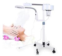 Lente d'ingrandimento, macchina a vapore facciale professionale 2 in 1 macchina d'ingrandimento 3x/5x lente d'ingrandimento da pavimento con luce salone di bellezza pulizia del viso attrezzatura per