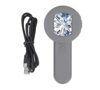 Lente d'ingrandimento, microscopio manuale con 8 luci LED, schermo IPS da 2 pollici, lente d'ingrandimento digitale USB elettronica per ispezione monete gioielli, grigio