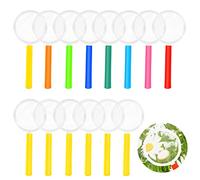 Lente d'ingrandimento per bambini, 48 pezzi, per bambini, lente d'ingrandimento per bambini, lente d'ingrandimento per bambini, ricercatore, detective, compleanno per bambini, piccolo pensierino,