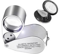 Lente D'Ingrandimento per Gioiellieri 40X, Lente D'Ingrandimento in Acciaio Inos