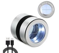 Lente d'ingrandimento per gioiellieri, ingrandimento 10x, con luce LED e UV, illuminata per gioielli, gioielli, gemme, monete, francobolli, riparazione orologi, ispezione circuiti stampati