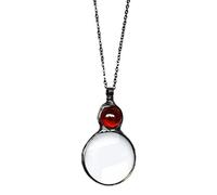 Lente d'ingrandimento per lettura collana lunga da donna design moda collana con lente d'ingrandimento regalo per la mamma ciondolo occhiali aiuto lettura per lettura, gioielli, cucito