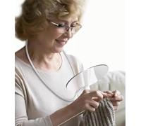 Lente d'ingrandimento per lettura per libri a mani libere, lente d'ingrandimento da appendere al collo su supporto per hobby, lavori artigianali, punto croce, lente d'ingrandimento in vetro a collo