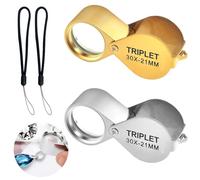 Lente d'ingrandimento per orologiaio, 2 Pezzi Lente D'ingrandimento Per Gioiellieri, gioielliere, Lente Di Ingrandimento Tascabile, lenti d' ingrandimento gioiello, 30 x 21 mm