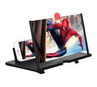 Lente d'ingrandimento per schermo da 12" con protezione per gli occhi, supporto per telefono 3D HD, amplificatore per schermo per film, video e