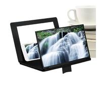 Lente D'ingrandimento Per Schermo Da 12 Pollici Per Smartphone, Amplificatore Per Schermo Del Telefono HD Con Specchio E Supporto Pieghevole, Ingranditore Per Telefono Cellulare Con Angolo Regolabile