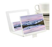 Lente D'ingrandimento Per Schermo Del Cellulare - Proiettore Ingranditore 3D HD Da 30,5 Cm Con Specchio E Supporto Pieghevole Regolabile | Per Guardare Il Videogioco Televisivo | Da Scrivani