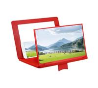 Lente d'ingrandimento per schermo del telefono - Proiettore Amplificatore da 30 cm - Supporto pieghevole con specchio e angolo regolabile per video e giochi | per film serie videogioco Viaggio casa