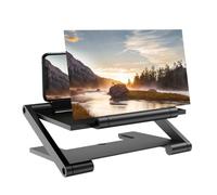 Lente D'ingrandimento Per Telefono Cellulare - Lente D'ingrandimento Per Telefono Cellulare | Amplificatore Dello Schermo Per Smartphone 3D HD Regolabile In Altezza Per Film, Video E Giochi (Nero)