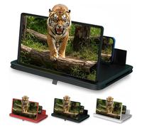 Lente d'ingrandimento per telefono con schermo grande, supporto pieghevole 3D HD aggiornato